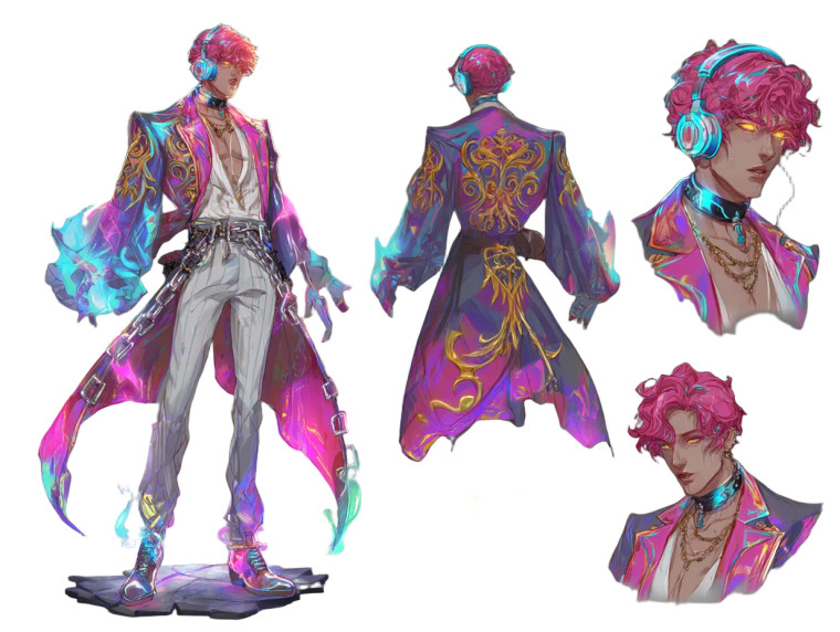 Magical Male Singer Vinyl Car Decal Sticker – Waterproof & UV-Resistant 