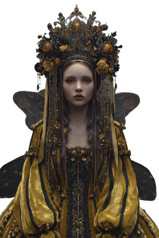 Bee Themed Queen Vinyl Car Decal Sticker – Waterproof & UV-Resistant 