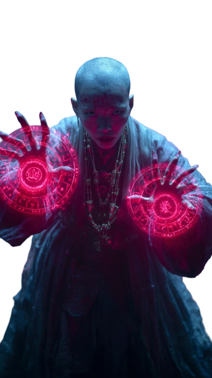 Futuristic Priestess Vinyl Car Decal Sticker – Waterproof & UV-Resistant 