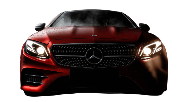 Red Mercedes-Benz Vinyl Car Decal Sticker – Waterproof & UV-Resistant 