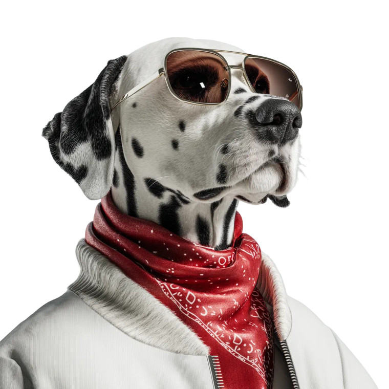 Fashionable Dalmatian Vinyl Car Decal Sticker – Waterproof & UV-Resistant 