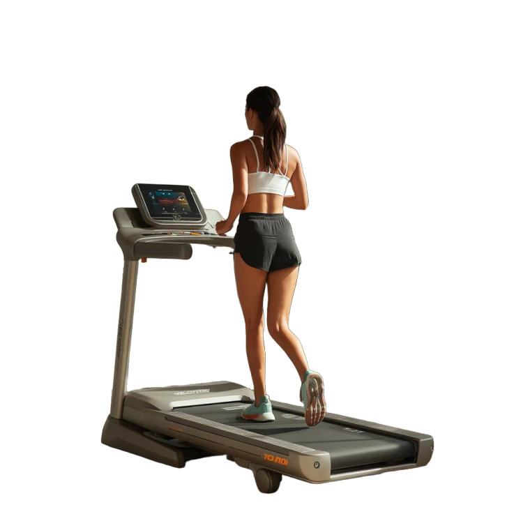 Woman On Treadmill V4 Vinyl Car Decal Sticker – Waterproof & UV-Resistant 