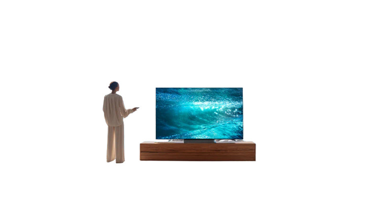 Woman By Tv Vinyl Car Decal Sticker – Waterproof & UV-Resistant 