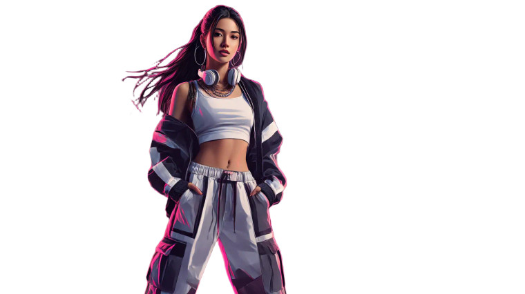 Hip-Hop Anime Rapper Vinyl Car Decal Sticker – Waterproof & UV-Resistant 