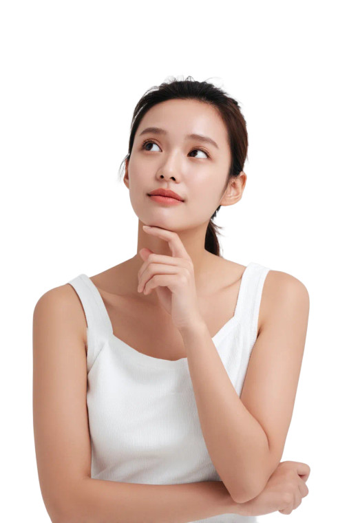 Korean Model Questioning Vinyl Car Decal Sticker – Waterproof & UV-Resistant 