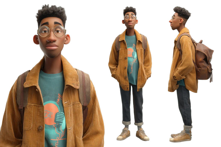 3D Character Sheet V2 Vinyl Car Decal Sticker – Waterproof & UV-Resistant 