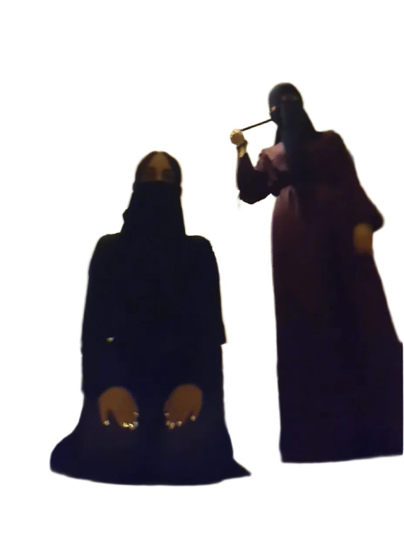 Arab Women Ritual Vinyl Car Decal Sticker – Waterproof & UV-Resistant 