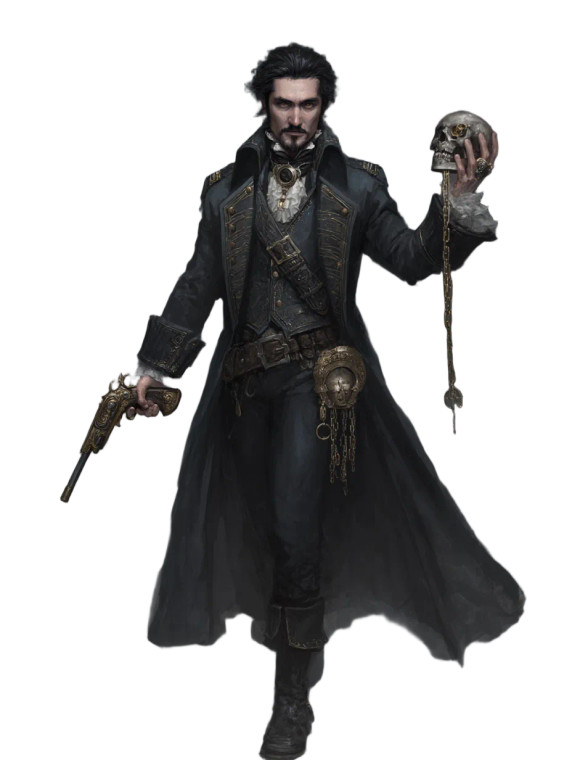 Pirate Necromancer Vinyl Car Decal Sticker – Waterproof & UV-Resistant 