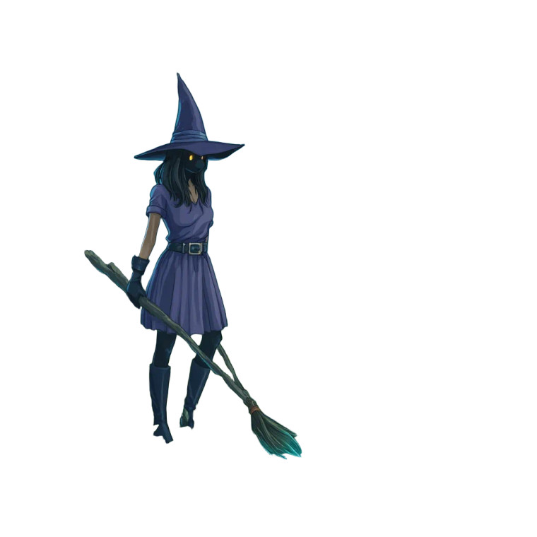 Witch Beast Vinyl Car Decal Sticker – Waterproof & UV-Resistant 