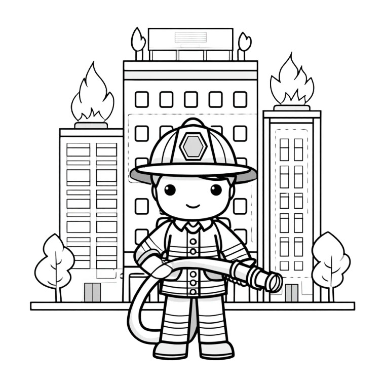 Baby Firefighter Vinyl Car Decal Sticker – Waterproof & UV-Resistant 