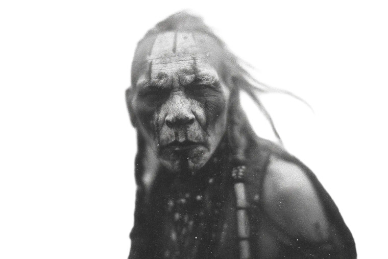 Arikara Chief Portrait Vinyl Car Decal Sticker – Waterproof & UV-Resistant 