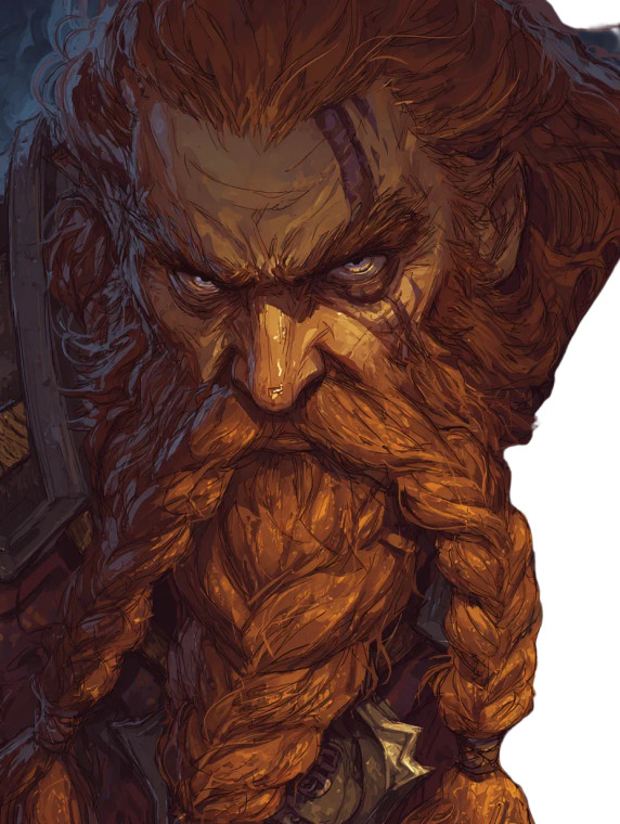 Stern Dwarven Warrior Vinyl Car Decal Sticker – Waterproof & UV-Resistant 
