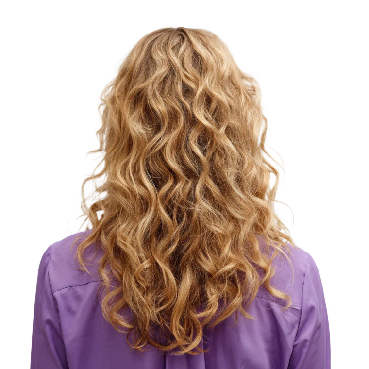 Blonde Curly Hair V2 Vinyl Car Decal Sticker – Waterproof & UV-Resistant 