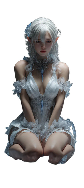 Elf Girl Fantasy V2 Vinyl Car Decal Sticker – Waterproof & UV-Resistant 