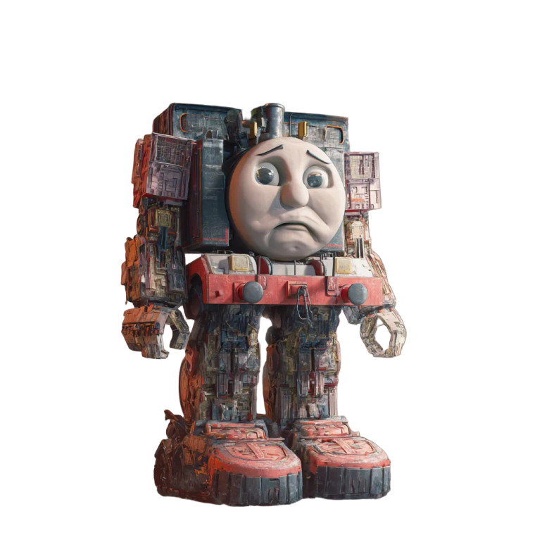 Transformers Thomas Man Vinyl Car Decal Sticker – Waterproof & UV-Resistant 