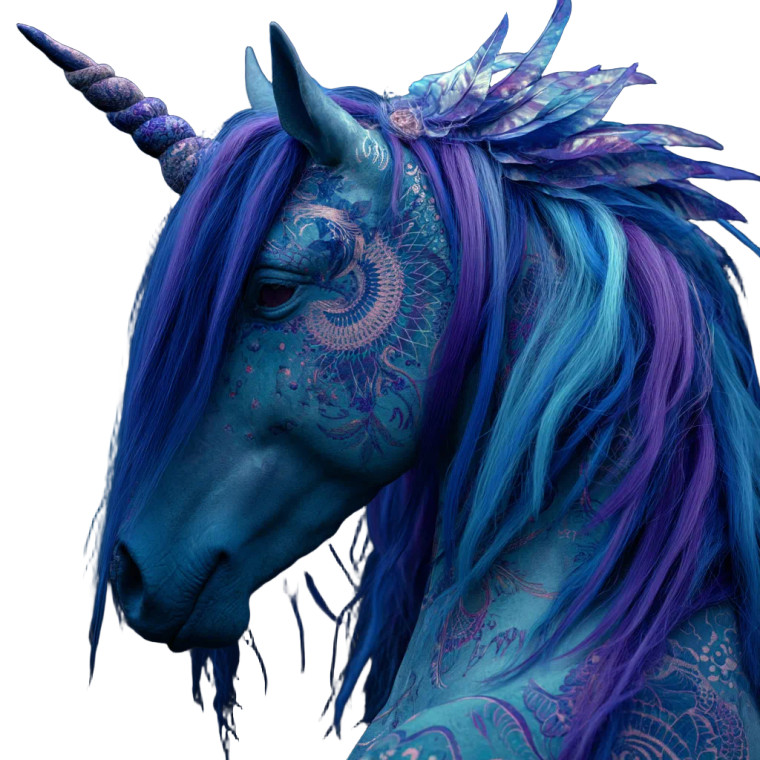 Elven Unicorn Vinyl Car Decal Sticker – Waterproof & UV-Resistant 