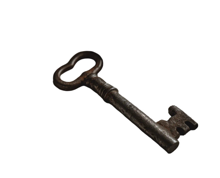 Antique Key Vinyl Car Decal Sticker – Waterproof & UV-Resistant 