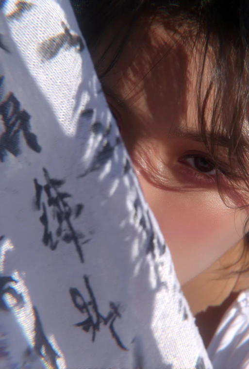 Calligraphy Veil Girl Vinyl Car Decal Sticker – Waterproof & UV-Resistant 