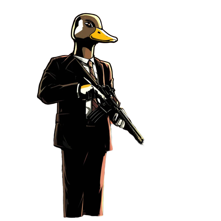Gta Duck Poster Vinyl Car Decal Sticker – Waterproof & UV-Resistant 