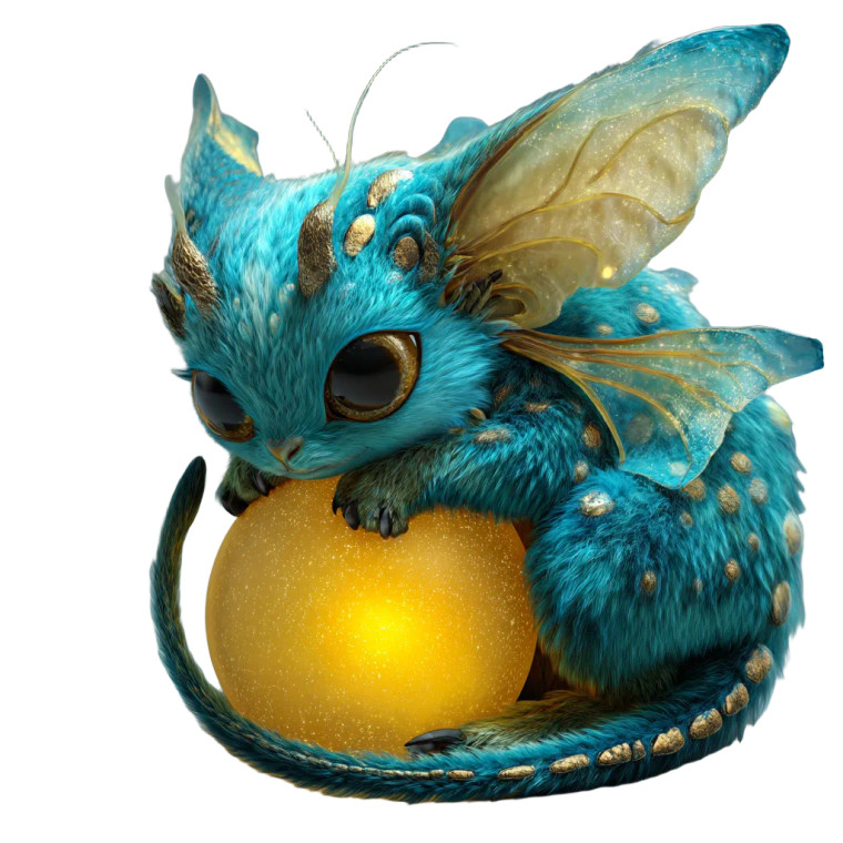 Azure Furry Creature Vinyl Car Decal Sticker – Waterproof & UV-Resistant 