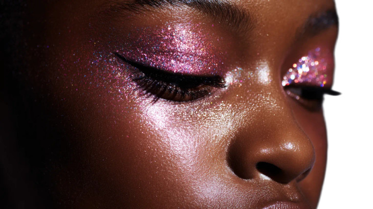 Glitter Eyeshadow Beauty Vinyl Car Decal Sticker – Waterproof & UV-Resistant 