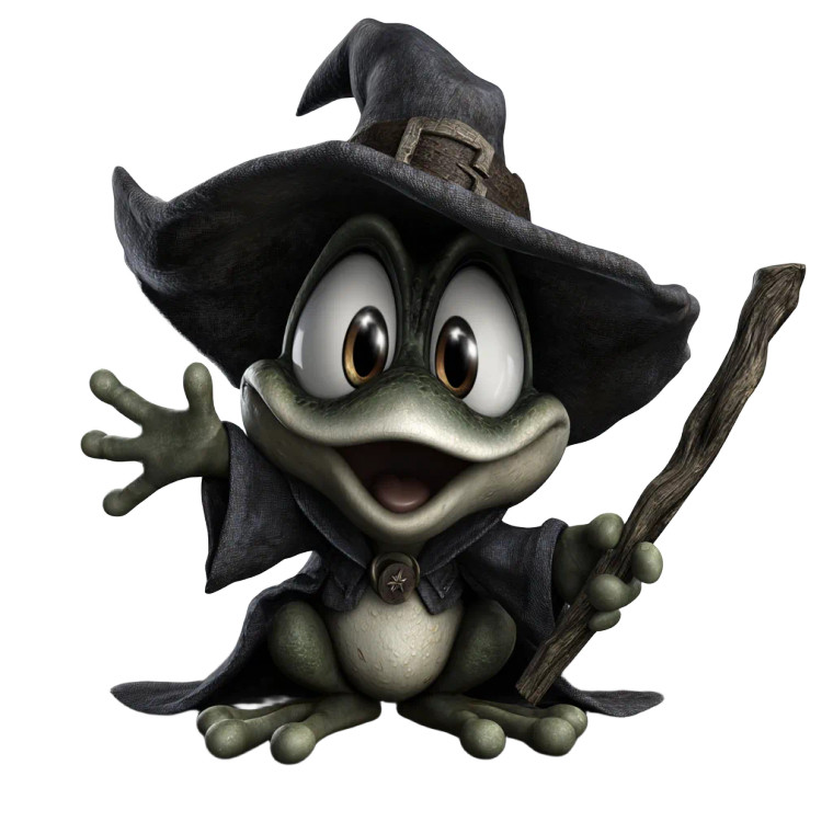 Wizard Frog V5 Vinyl Car Decal Sticker – Waterproof & UV-Resistant 