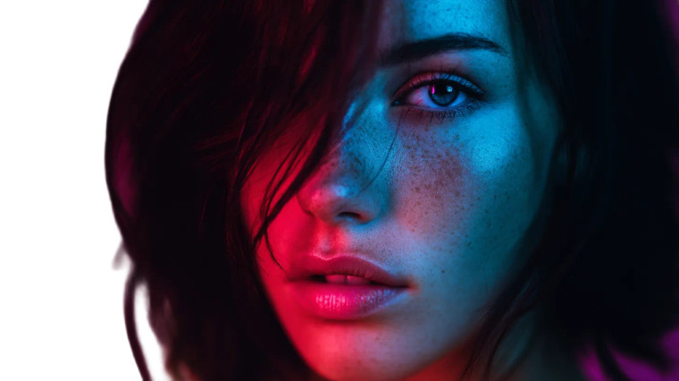 Portrait Of Woman V44 Vinyl Car Decal Sticker – Waterproof & UV-Resistant 