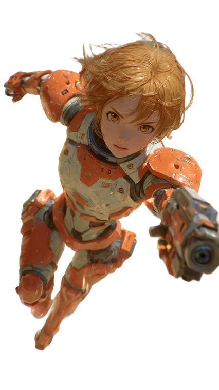 Fiery Mech Warrior Vinyl Car Decal Sticker – Waterproof & UV-Resistant 