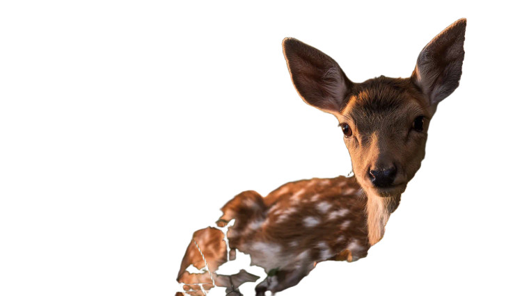 Hidden Fawn Vinyl Car Decal Sticker – Waterproof & UV-Resistant 