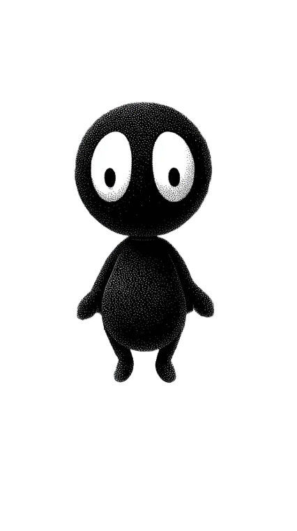 Cute Yokai Character V2 Vinyl Car Decal Sticker – Waterproof & UV-Resistant 