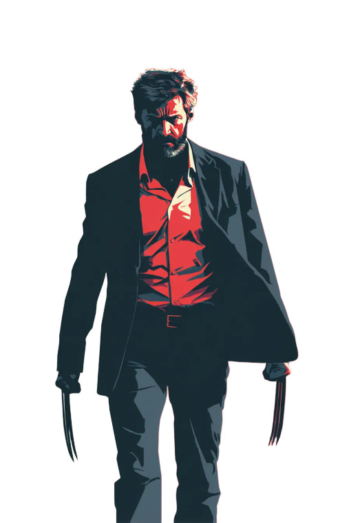 Wolverine Vector Art Vinyl Car Decal Sticker – Waterproof & UV-Resistant 