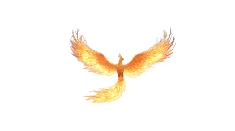 Fiery Phoenix Skyline Vinyl Car Decal Sticker – Waterproof & UV-Resistant 