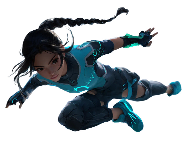 Cyber Gamer Girl Vinyl Car Decal Sticker – Waterproof & UV-Resistant 