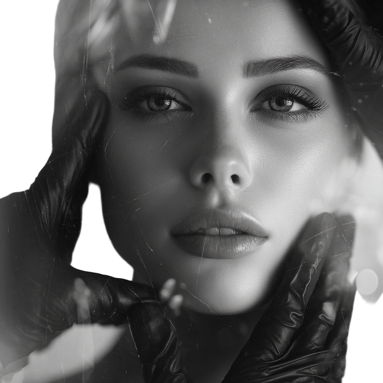 Elegant Beauty Portrait V6 Vinyl Car Decal Sticker – Waterproof & UV-Resistant 