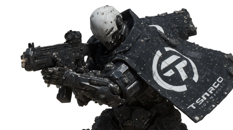 Cyborg Warrior Battle Vinyl Car Decal Sticker – Waterproof & UV-Resistant 