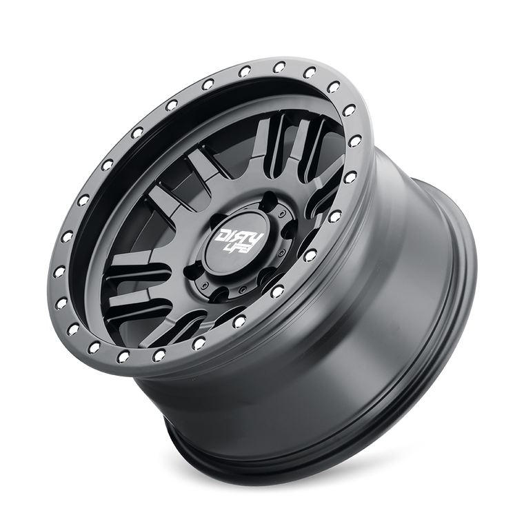 Upgrade to Dirty Life Race Wheels Canyon Pro 9309 | Matte Black, 17x9 Wheel, -12 Offset