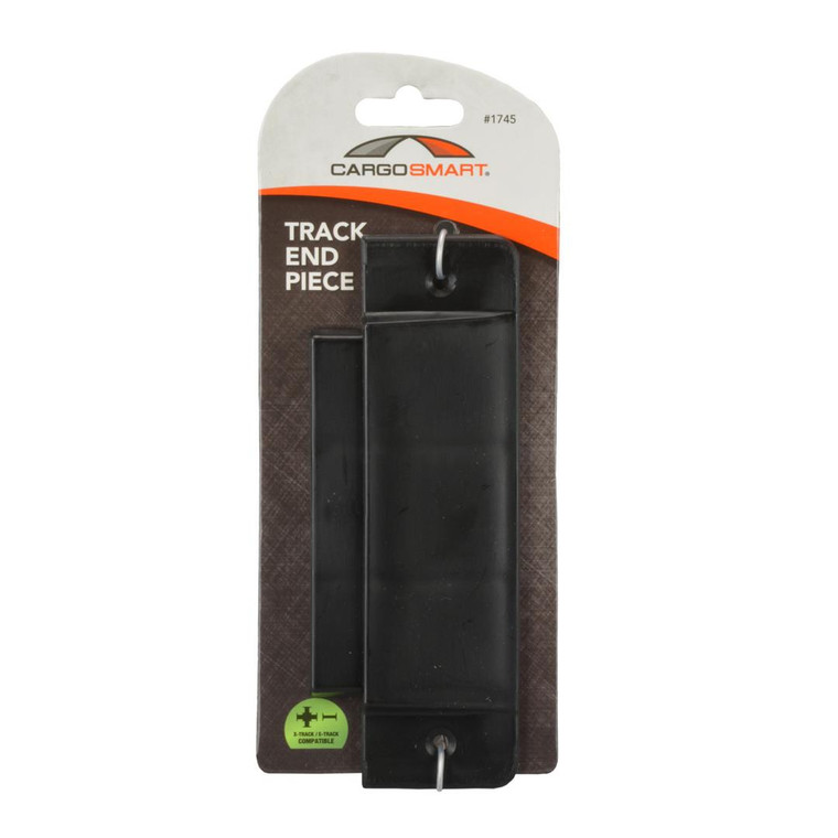 CargoSmart End Piece For E-Track Or X-Track | Durable Black Plastic | Easy Installation