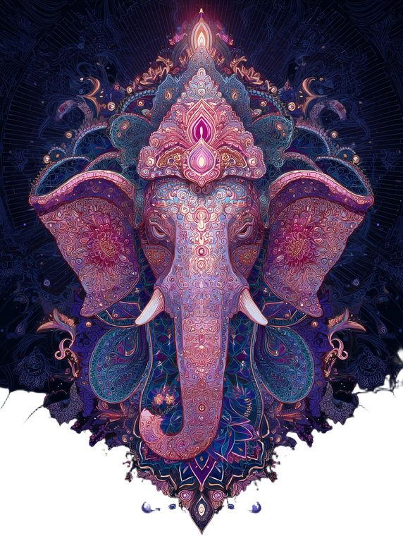 Ganesha Art Vinyl Car Decal Sticker – Waterproof & UV-Resistant 