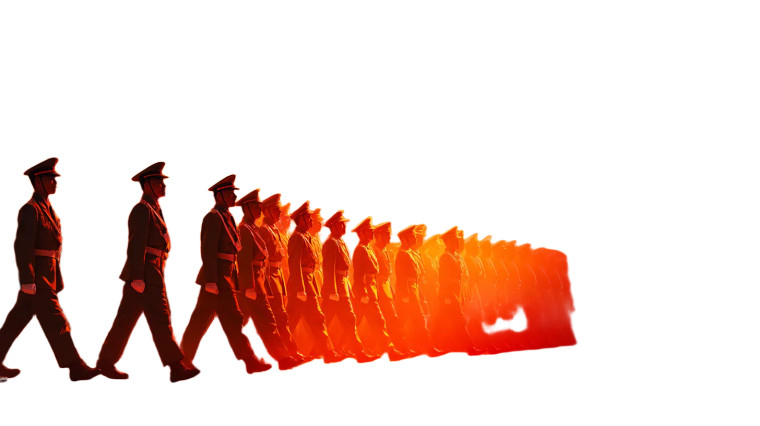 Chinese Soldiers Vinyl Car Decal Sticker – Waterproof & UV-Resistant 