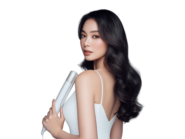 Elegant Hair Styling Vinyl Car Decal Sticker – Waterproof & UV-Resistant 