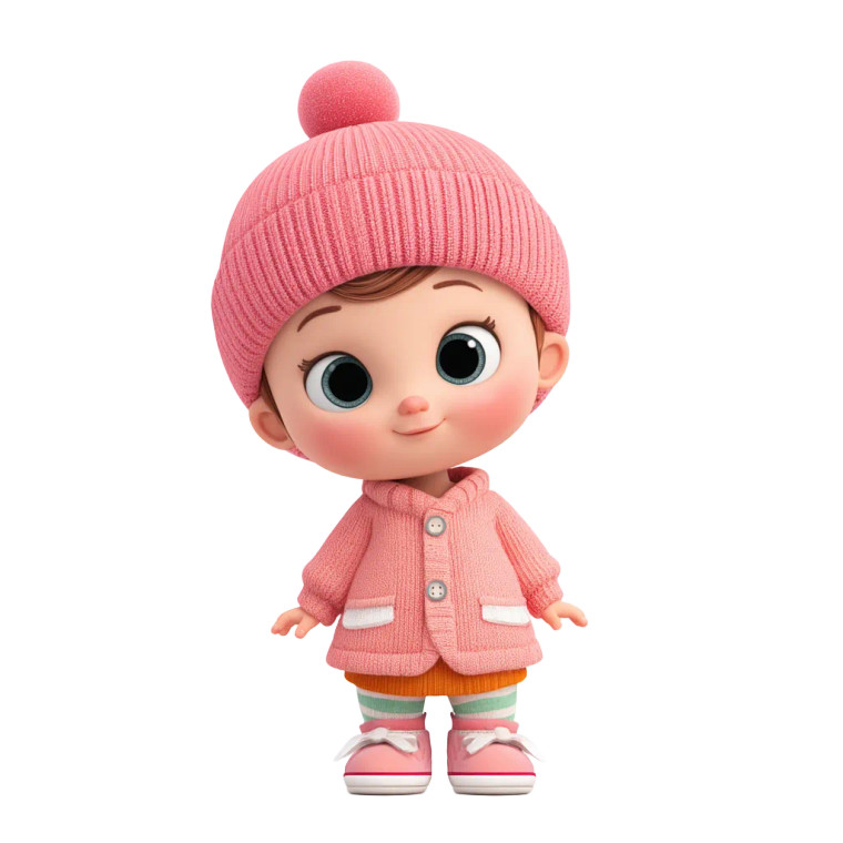 3D Baby Girl Vinyl Car Decal Sticker – Waterproof & UV-Resistant 