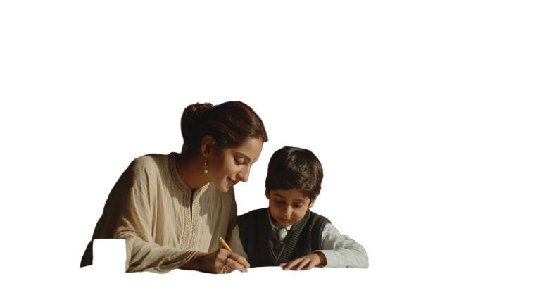 Mother Helps Child Vinyl Car Decal Sticker – Waterproof & UV-Resistant 