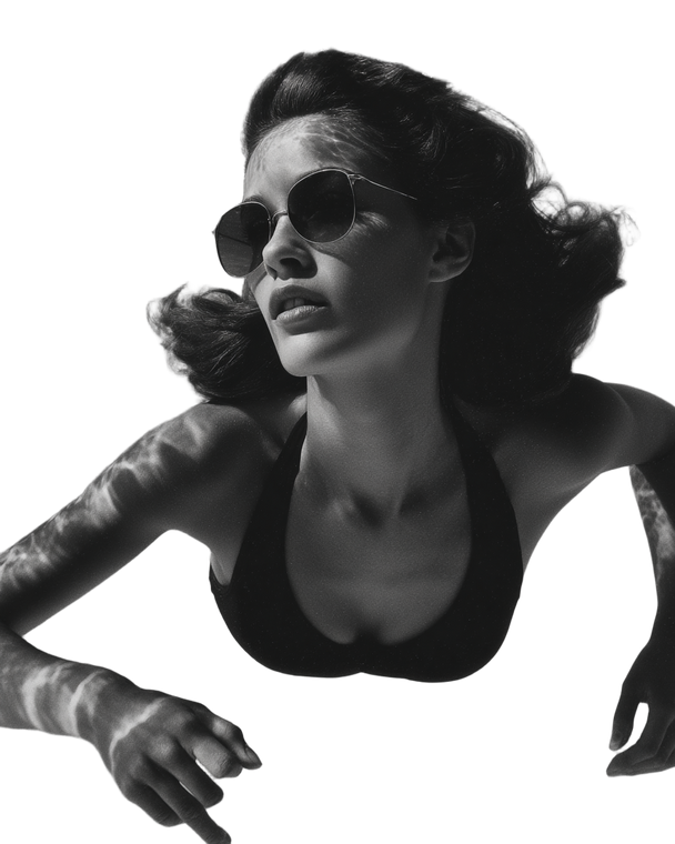 Diving Woman V4 Vinyl Car Decal Sticker – Waterproof & UV-Resistant 