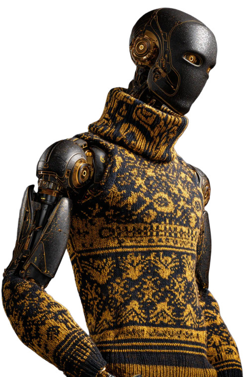 Athletic Robot Vinyl Car Decal Sticker – Waterproof & UV-Resistant 