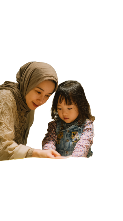 Hijabi Mother Decorating Vinyl Car Decal Sticker – Waterproof & UV-Resistant 