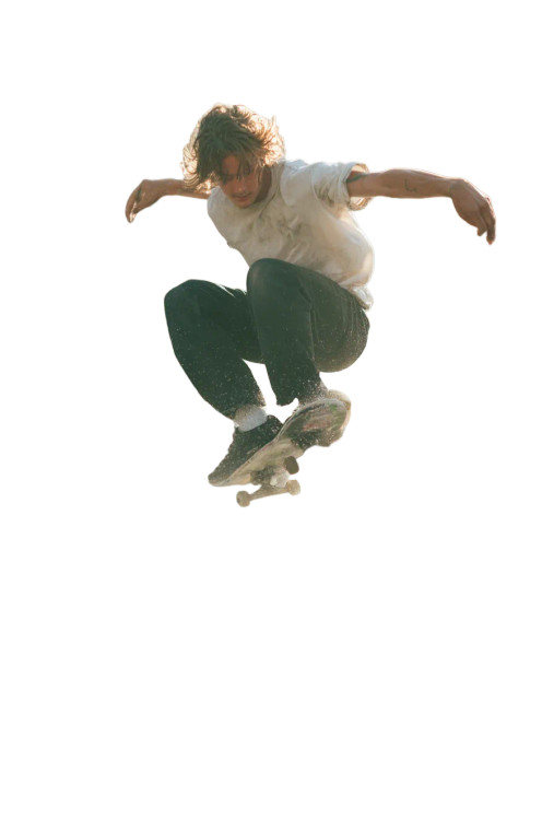 Young Skater Falls Vinyl Car Decal Sticker – Waterproof & UV-Resistant 