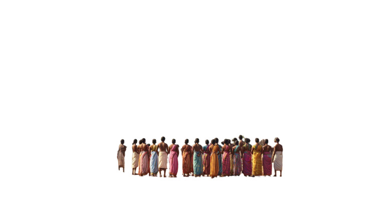 Tamil Villagers Gathering Vinyl Car Decal Sticker – Waterproof & UV-Resistant 