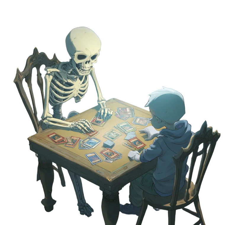 Skeleton Vs Ghost Vinyl Car Decal Sticker – Waterproof & UV-Resistant 