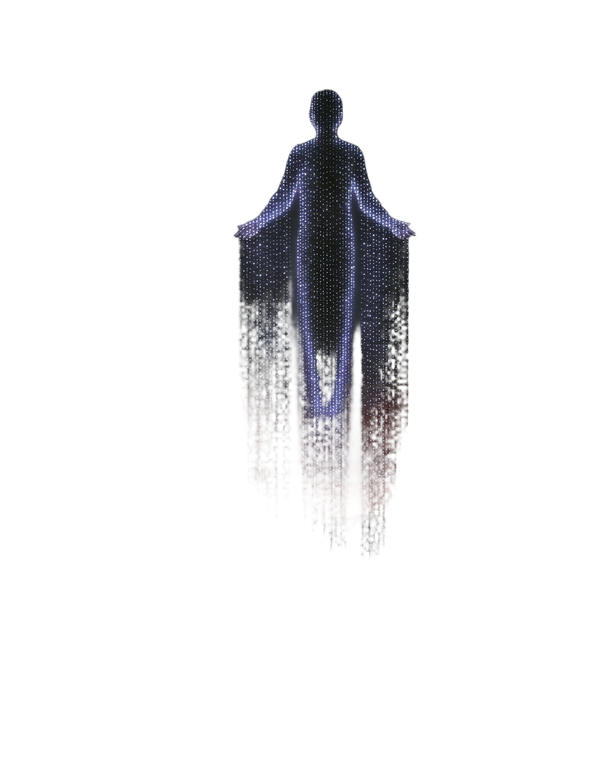 Ethereal Being Descent Vinyl Car Decal Sticker – Waterproof & UV-Resistant 