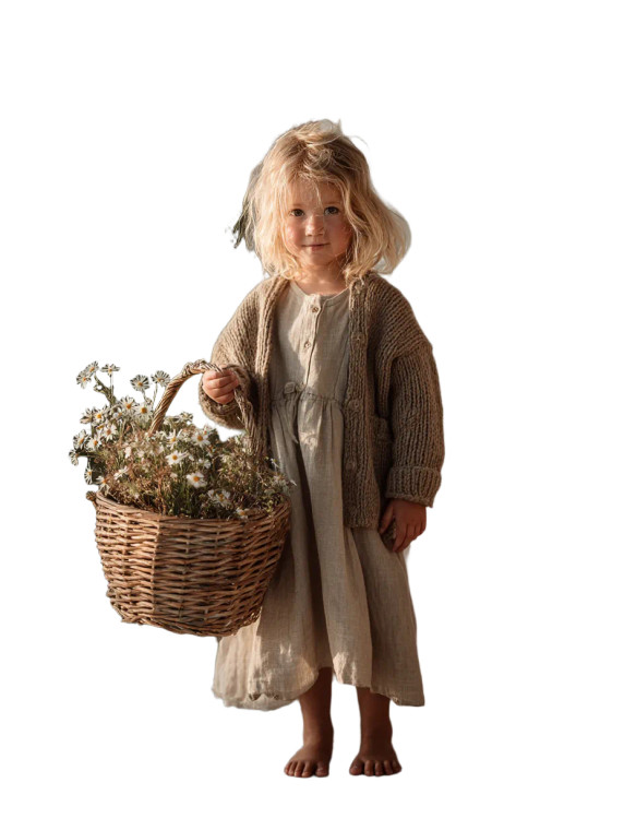 Nordic Girl Playing Vinyl Car Decal Sticker – Waterproof & UV-Resistant 